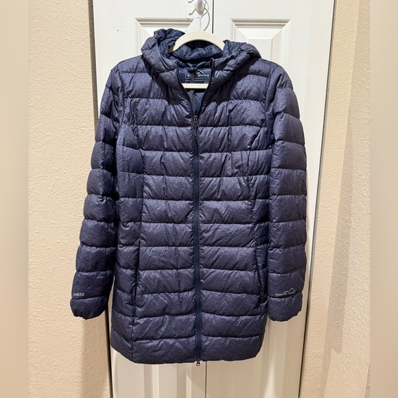 Eddie Bauer Women’s Packable Down Jacket Gray Heather EB650, size M - Picture 1 of 9